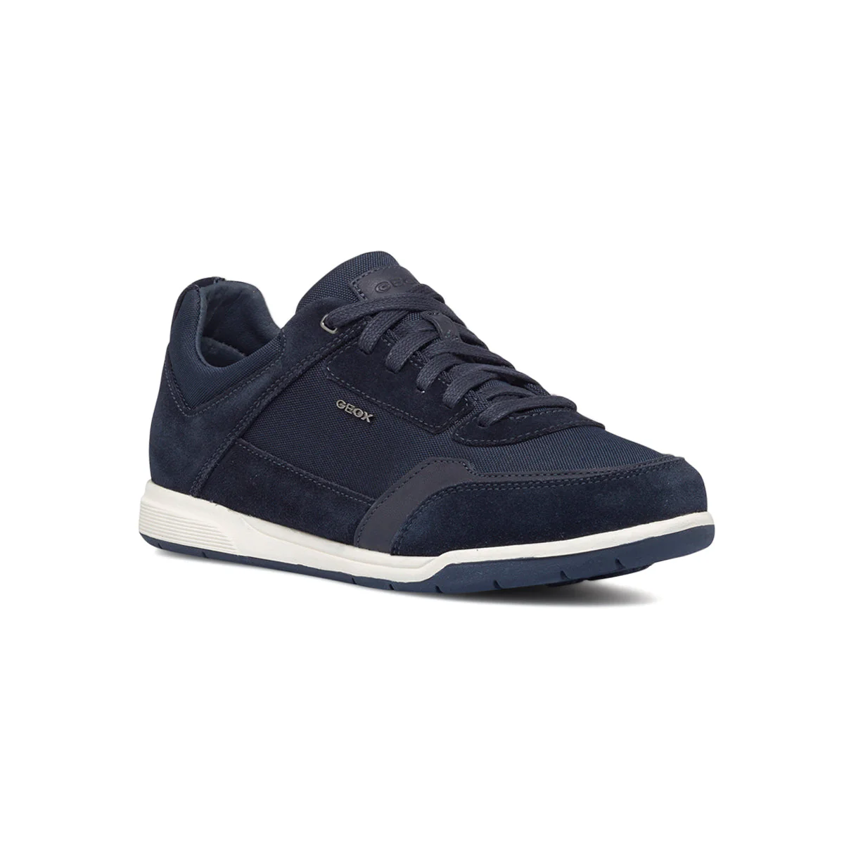 Sneakers blu navy in pelle scamosciata da uomo Geox Spherica Ec3 - Image 2
