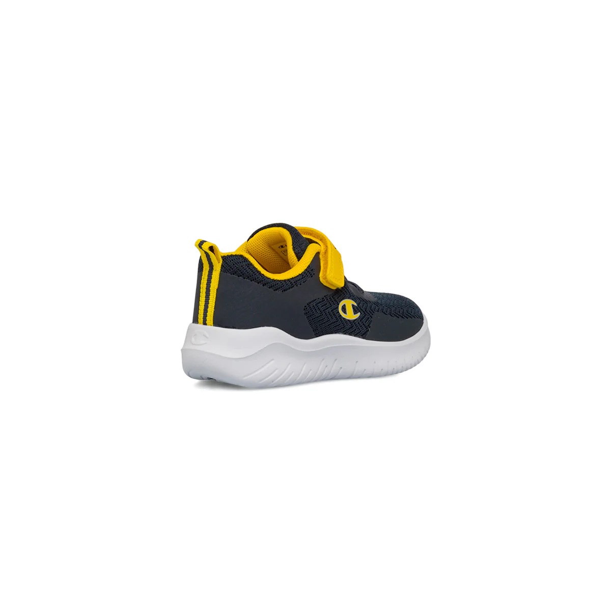 Sneakers blu primi passi bambino con dettagli gialli Champion Softy Evolve - Image 3