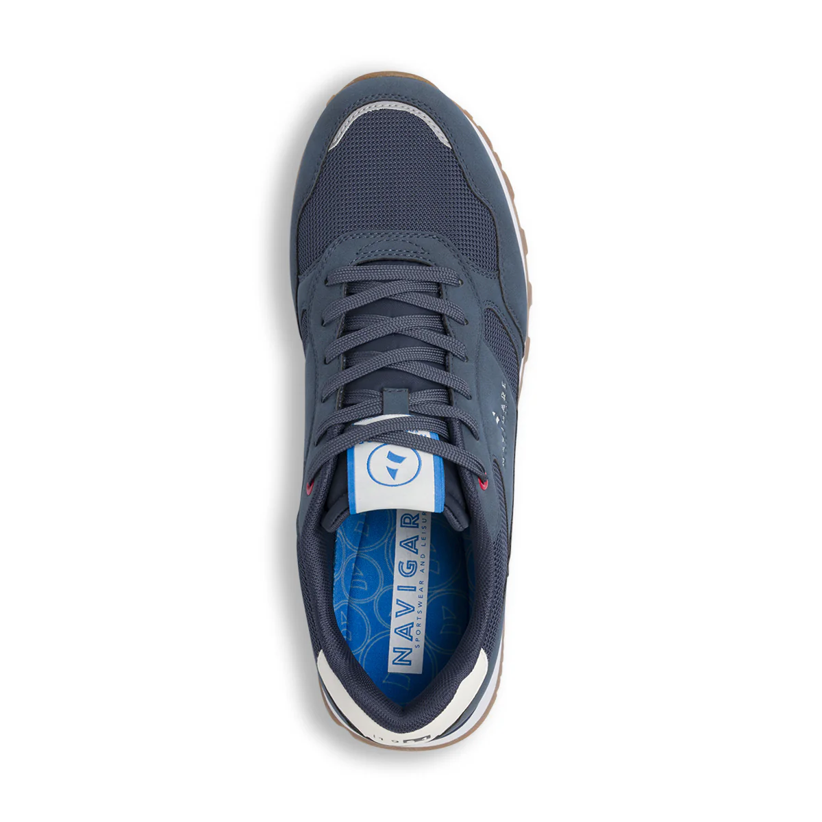 Sneakers blu Uomo con inserti in mesh ed effetto scamosciato Navigare - Image 5