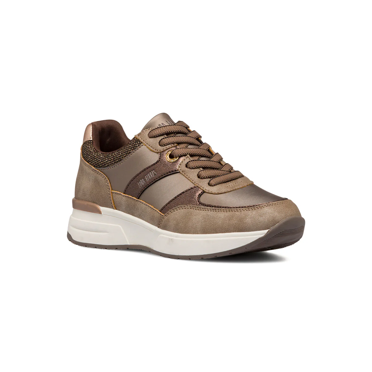 Sneakers bronzo da donna con dettagli glitterati Lora Ferres - Image 2