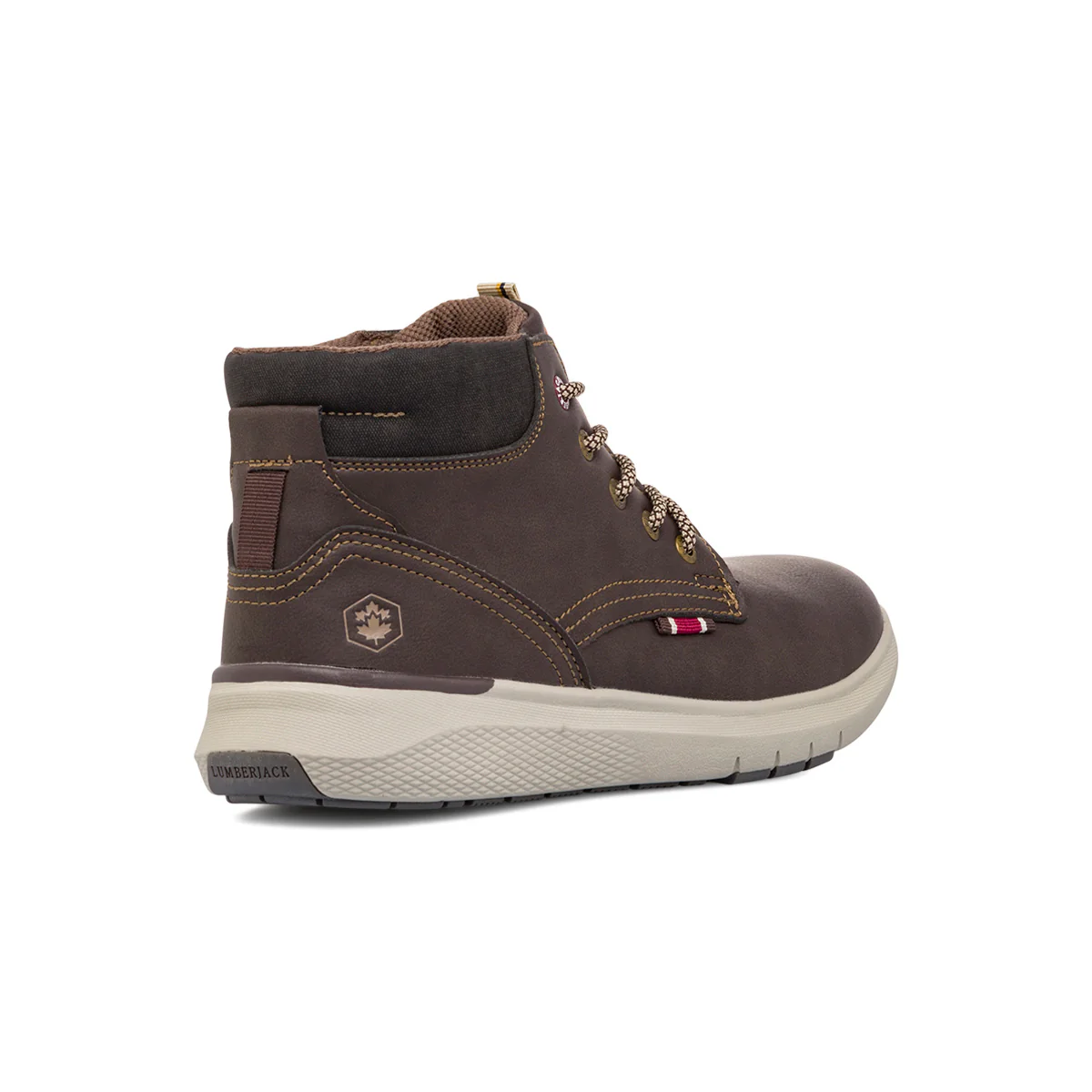 Sneakers casual alte da uomo marroni scuro Lumberjack - Image 3