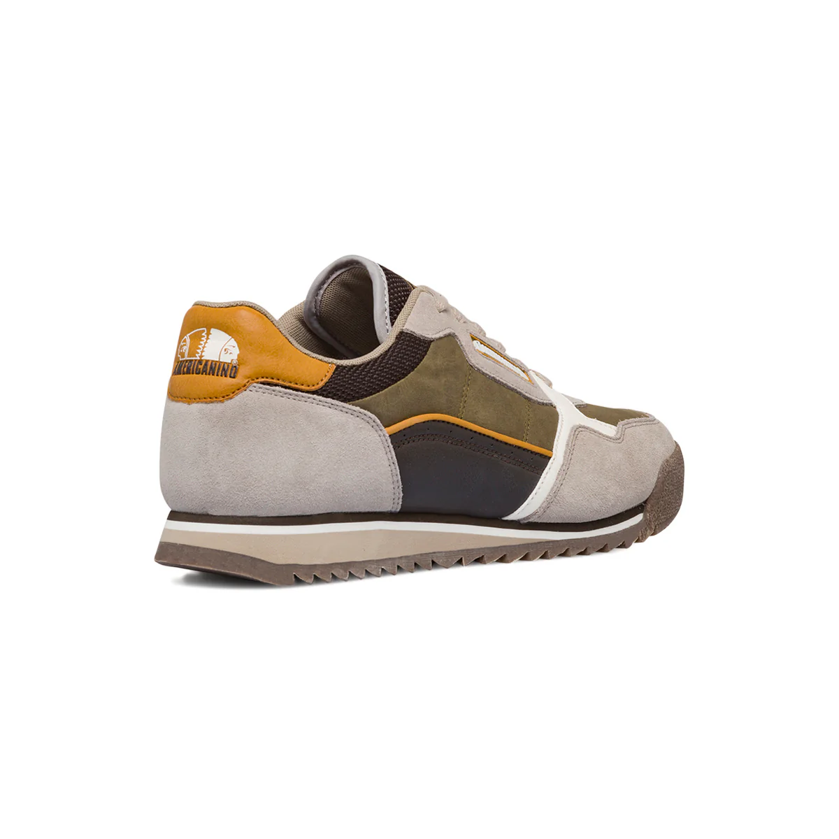 Sneakers casual beige e verde oliva da uomo Americanino - Image 3