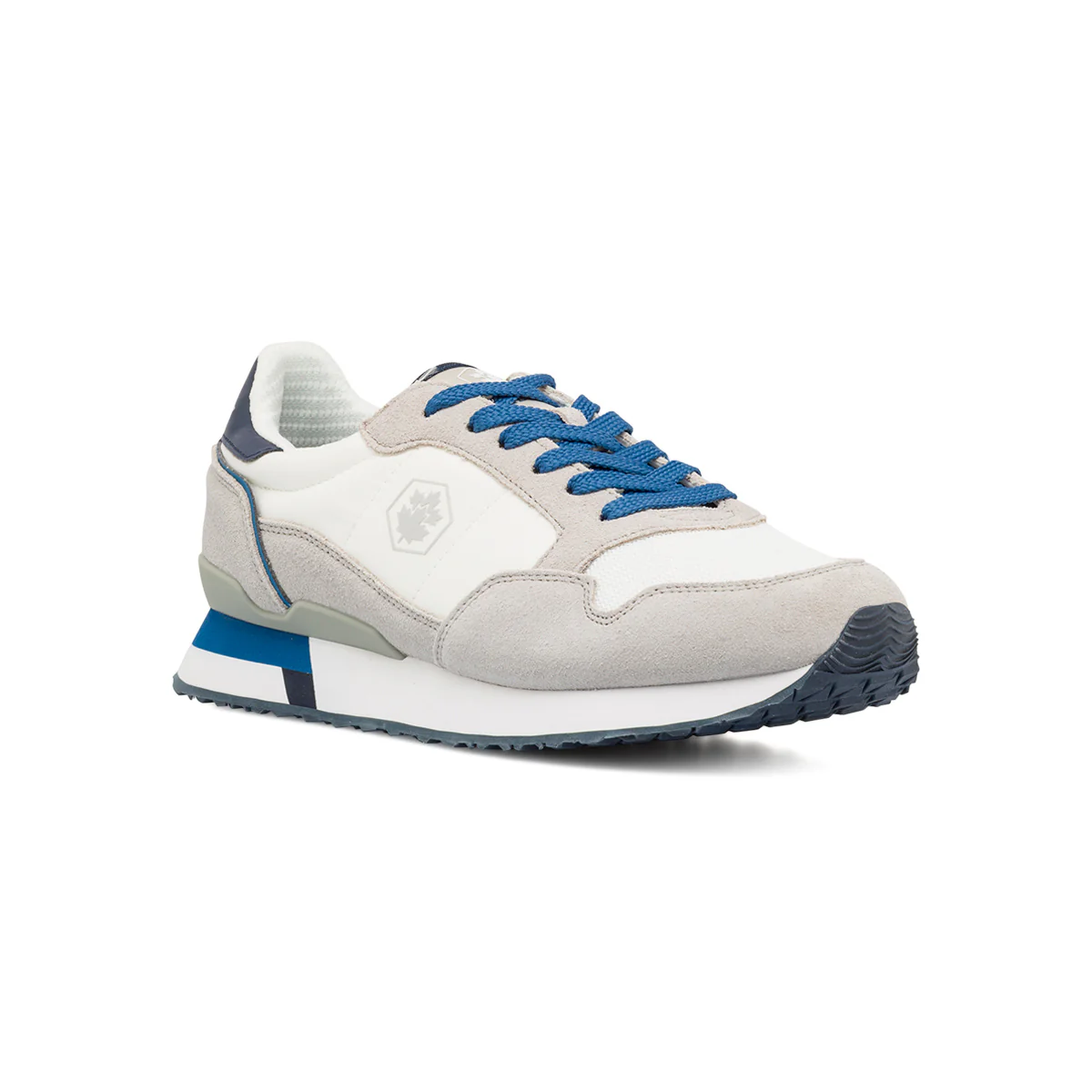 Sneakers casual bianche da Uomo in tessuto e pelle con logo Lumberjack - Image 2