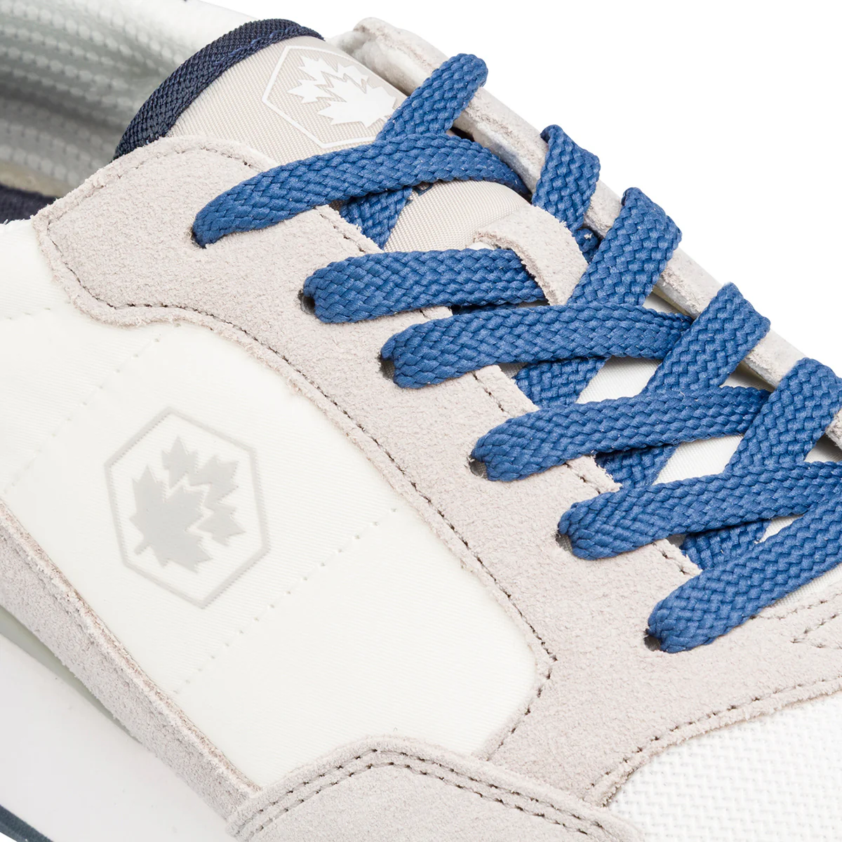 Sneakers casual bianche da Uomo in tessuto e pelle con logo Lumberjack - Image 5