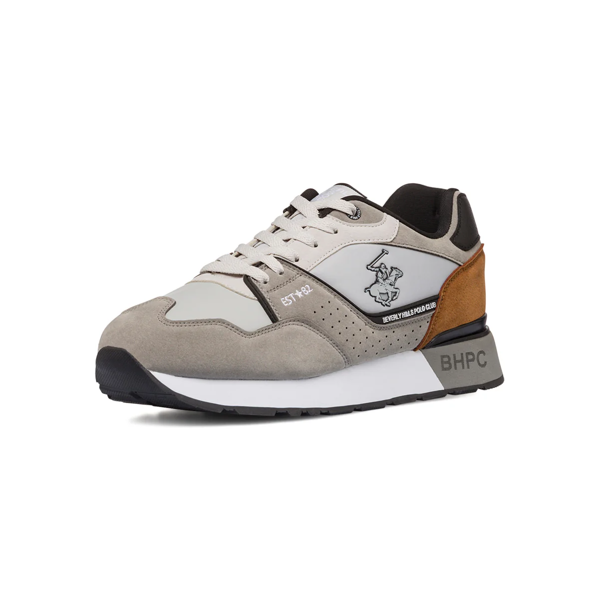Sneakers casual bianche e beige da uomo Beverly Hills Polo Club - Image 2