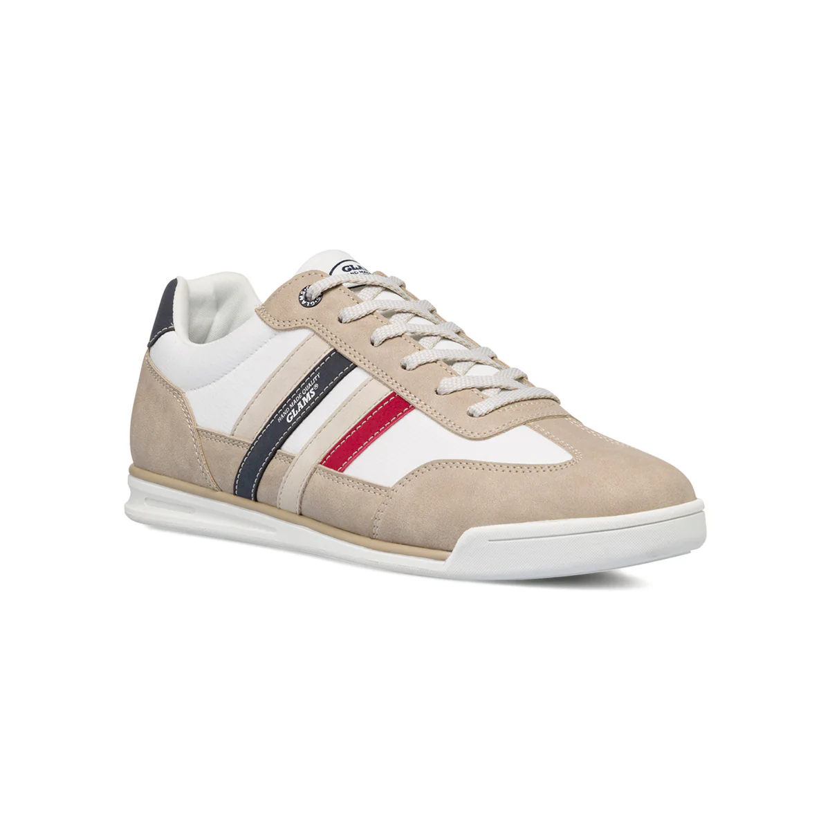 Sneakers casual bianche e beige da uomo Glams - Image 5