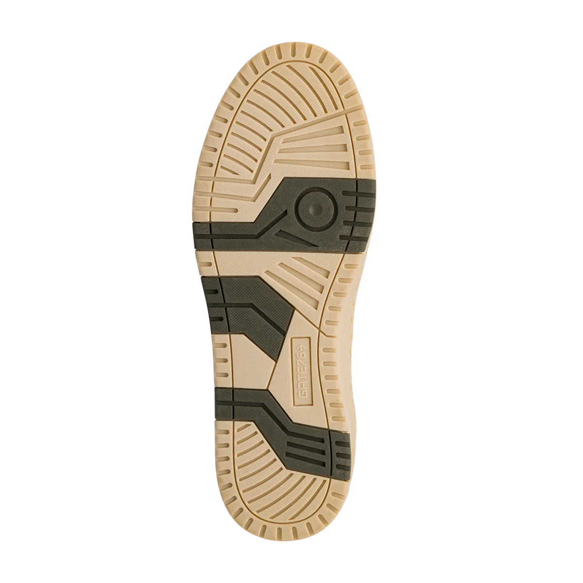 Sneakers casual bianche e verde militare da Uomo con logo laterale Gate76 - Image 6