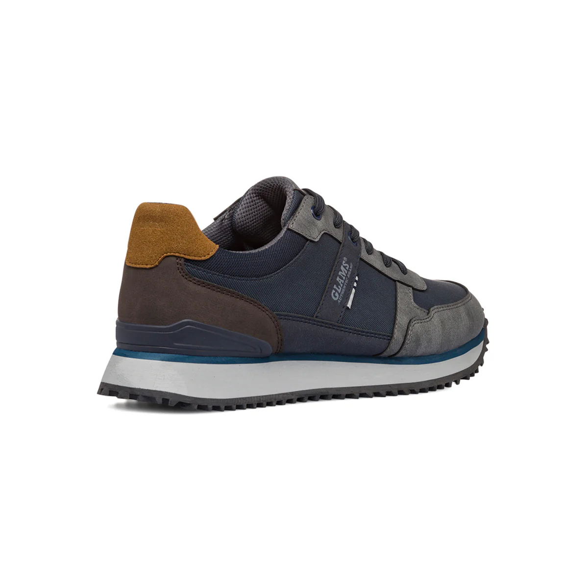 Sneakers casual blu e grigie da uomo Glams - Image 3