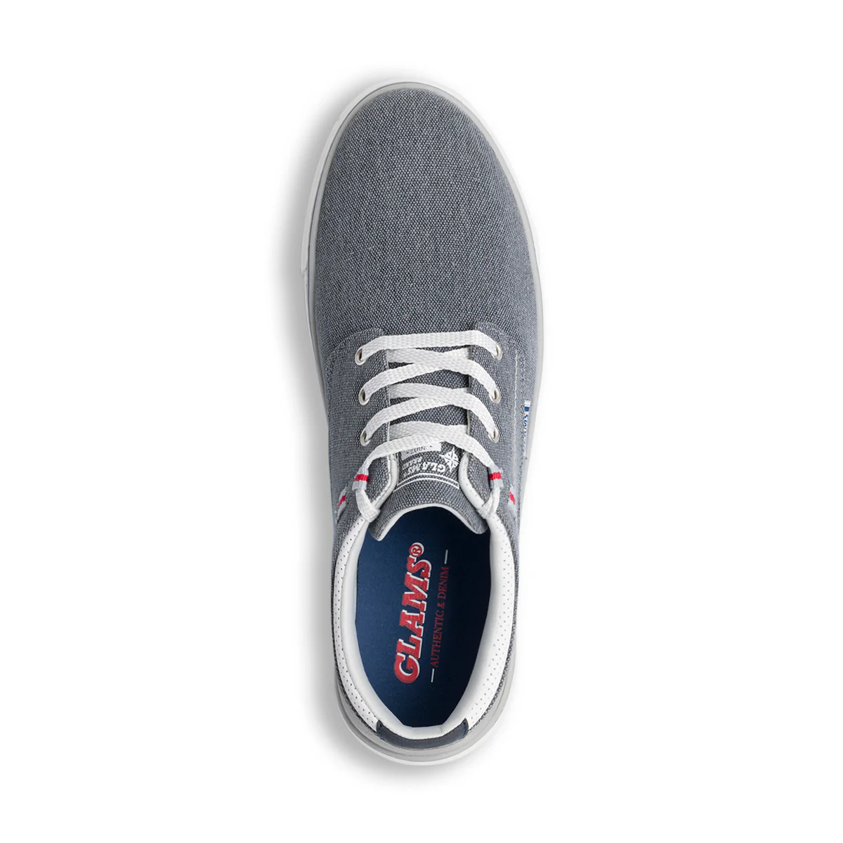 Sneakers casual blu jeans da uomo Glams - Image 4