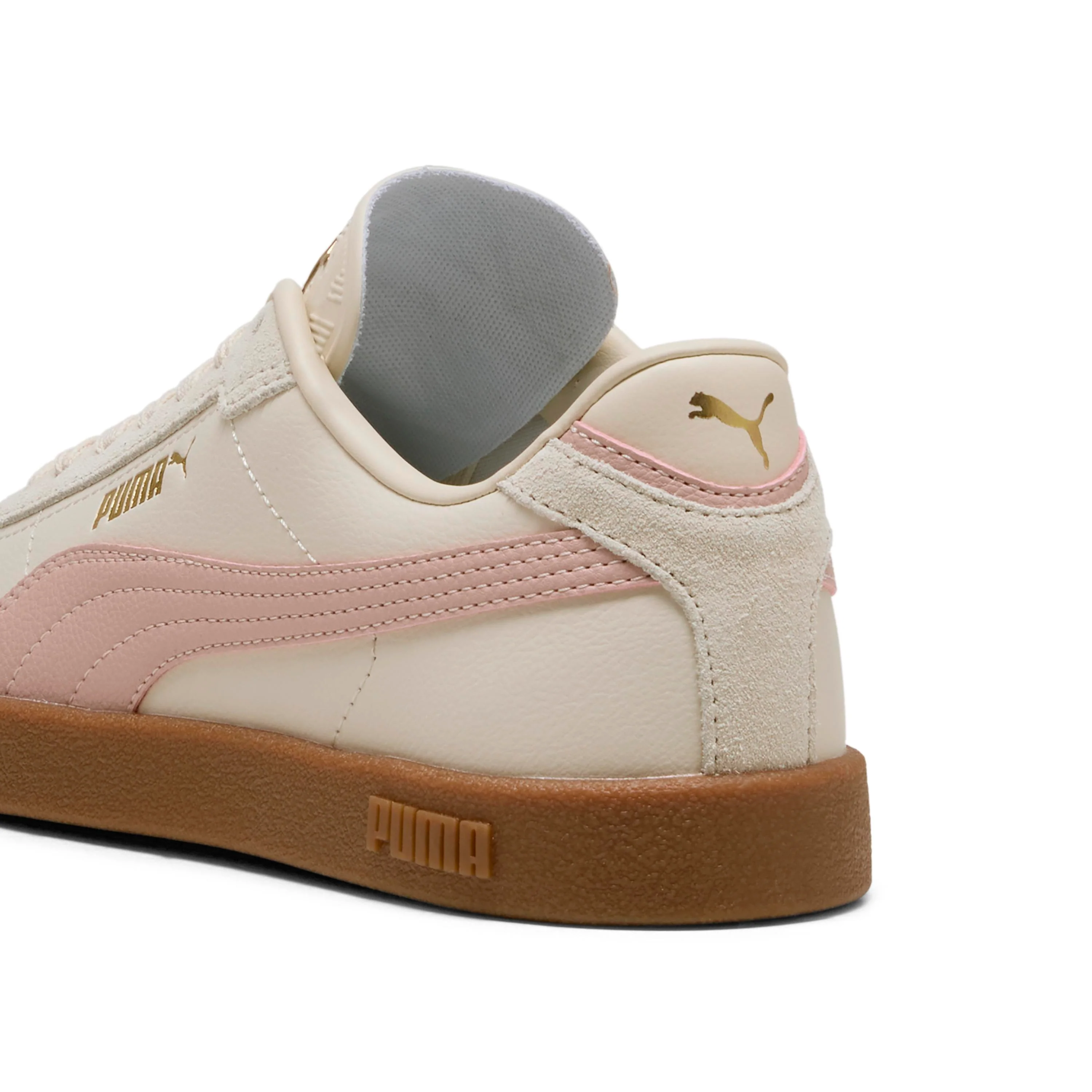 Sneakers casual da donna beige con dettagli effetto scamosciato Puma Club II - Image 5