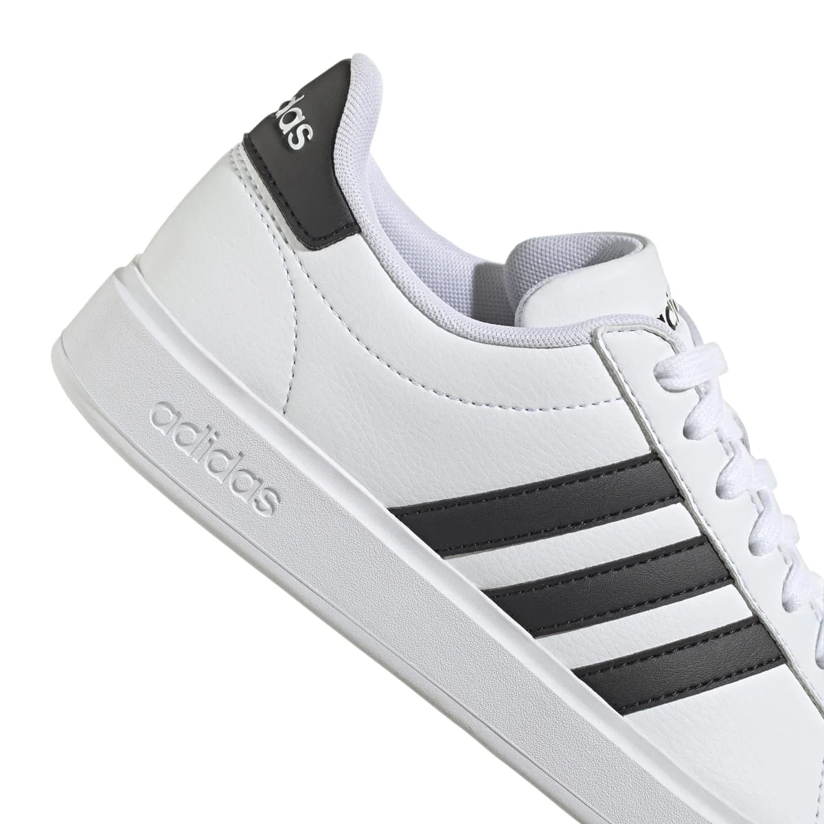 Sneakers casual da donna bianche con logo adidas Grand Court - Image 10