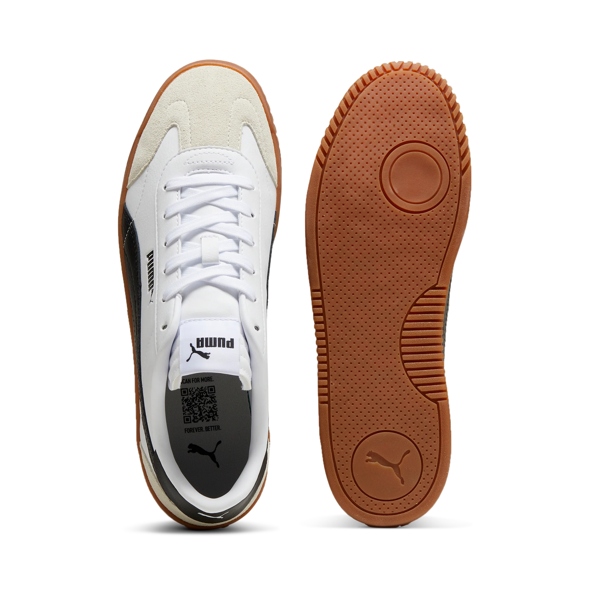 Sneakers casual da donna bianche e nere Puma Club 5v5 - Image 5