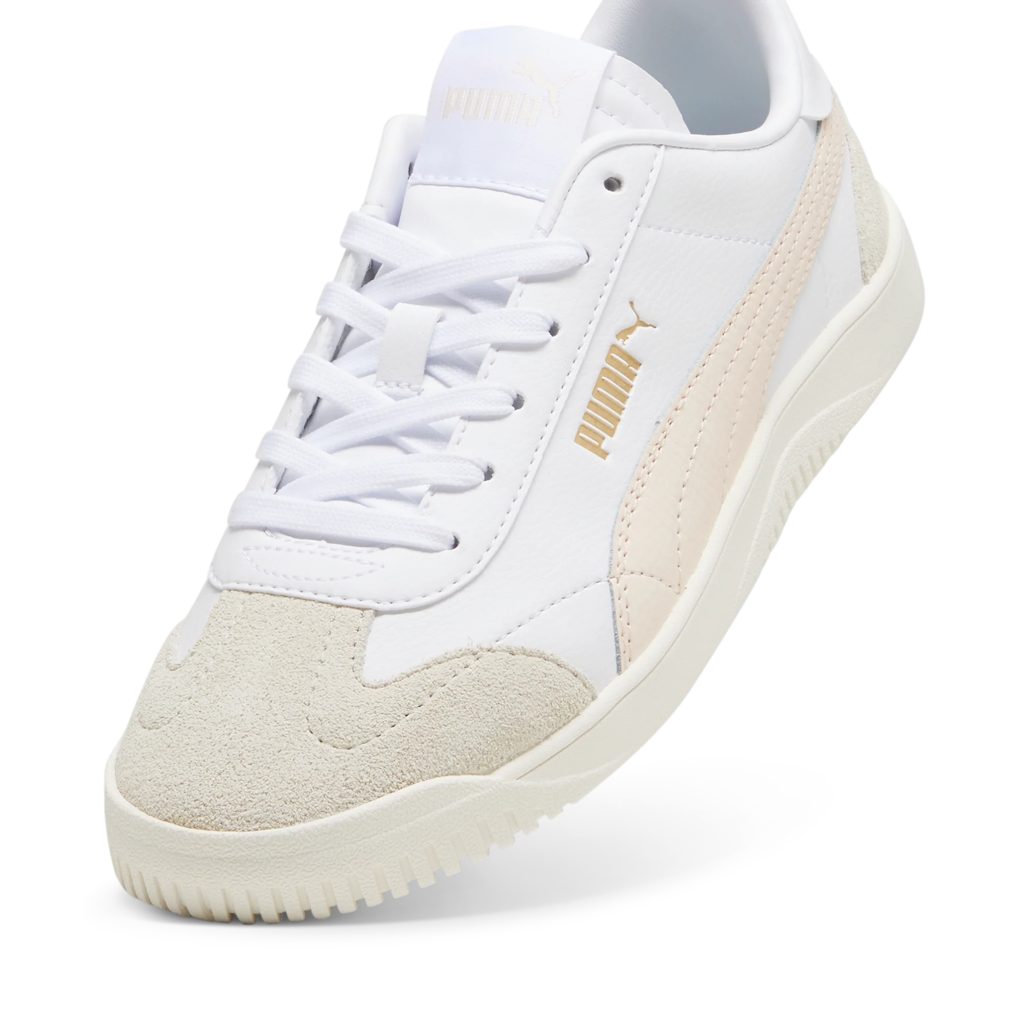 Sneakers casual da donna bianche e rosa Puma Club 5v5 - Image 6