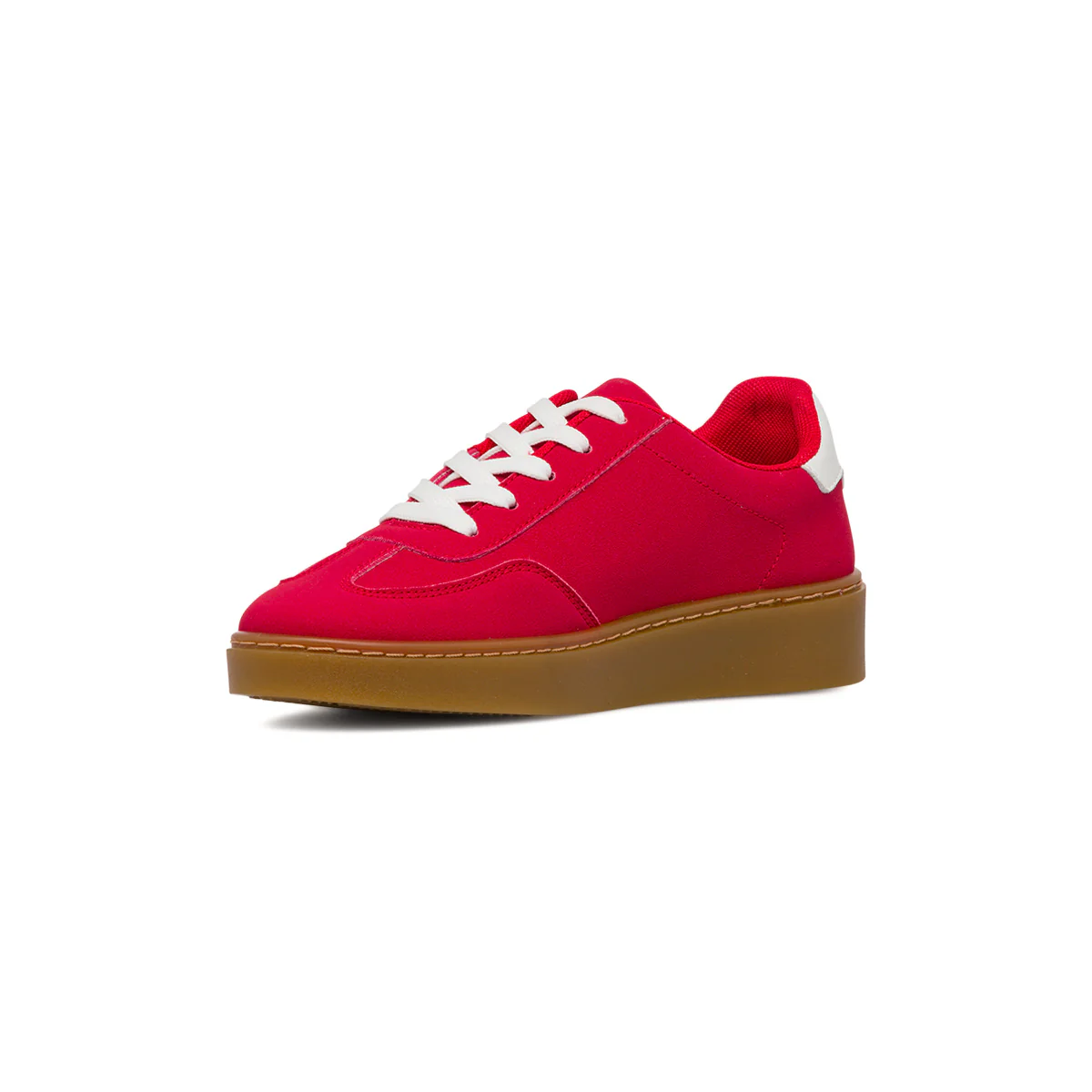 Sneakers casual da donna rosse con dettaglii bianchi Lora Ferres - Image 4