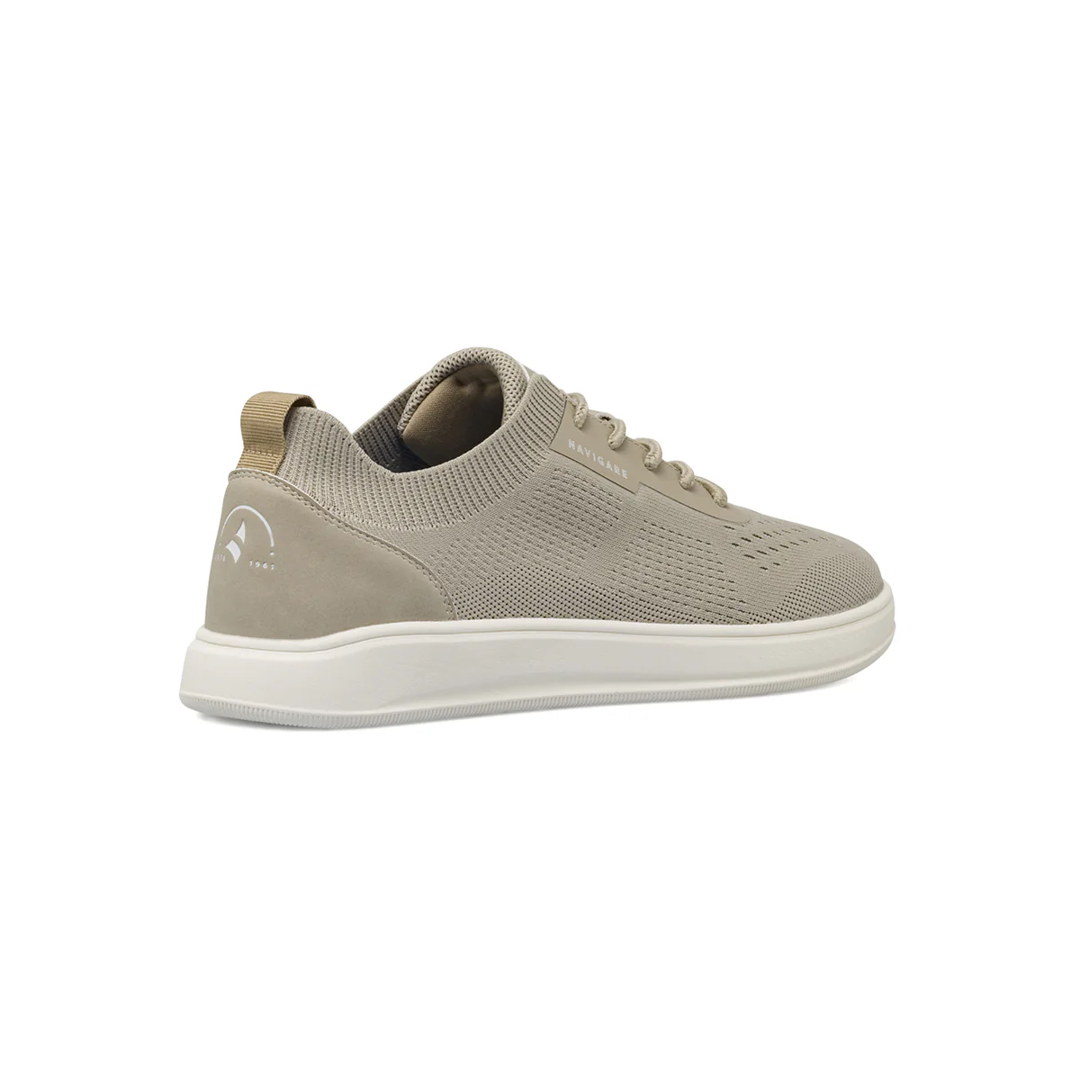 Sneakers casual da Uomo beige in tessuto mesh traspirante Navigare - Image 3