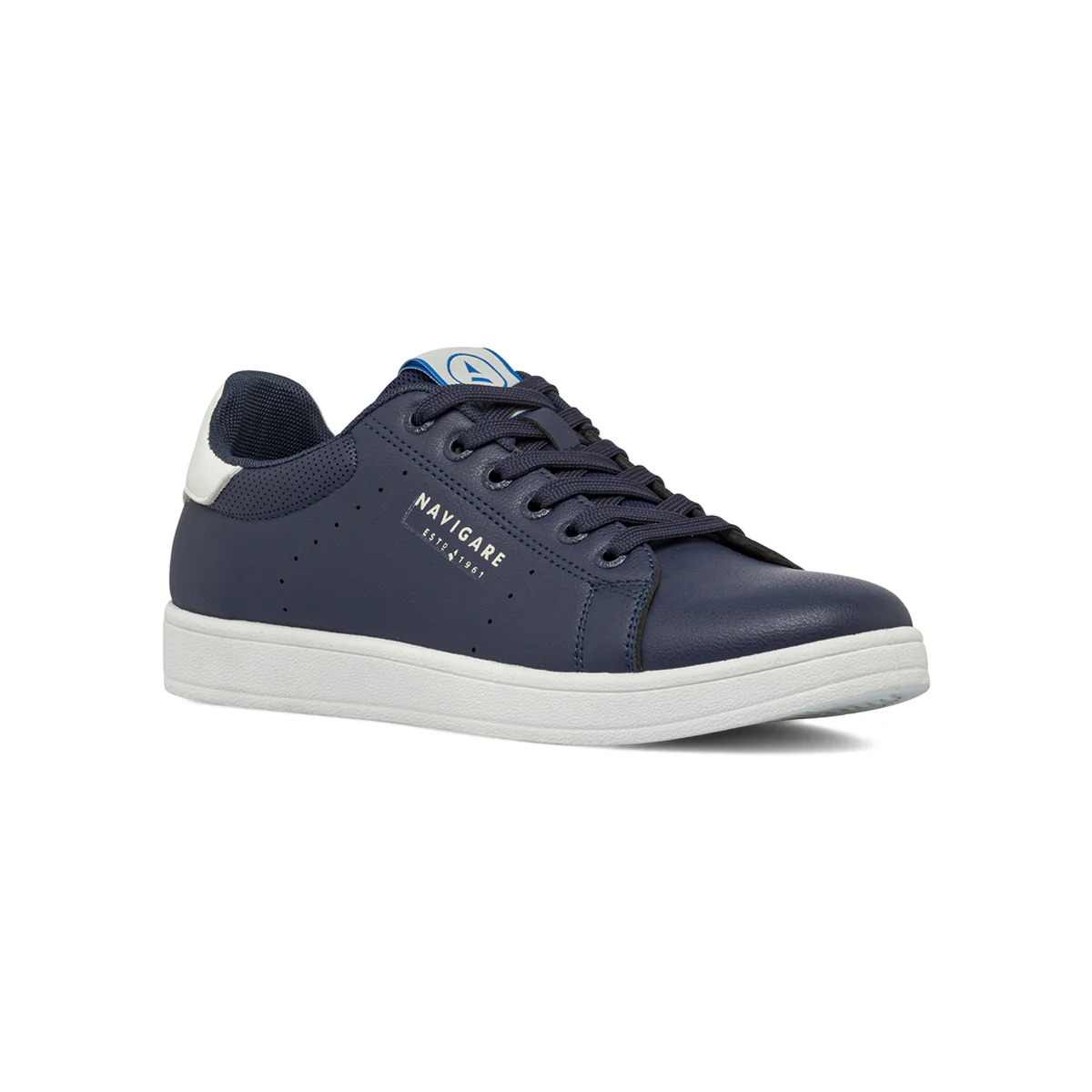 Sneakers casual da uomo blu con dettagli bianchi Navigare - Image 2