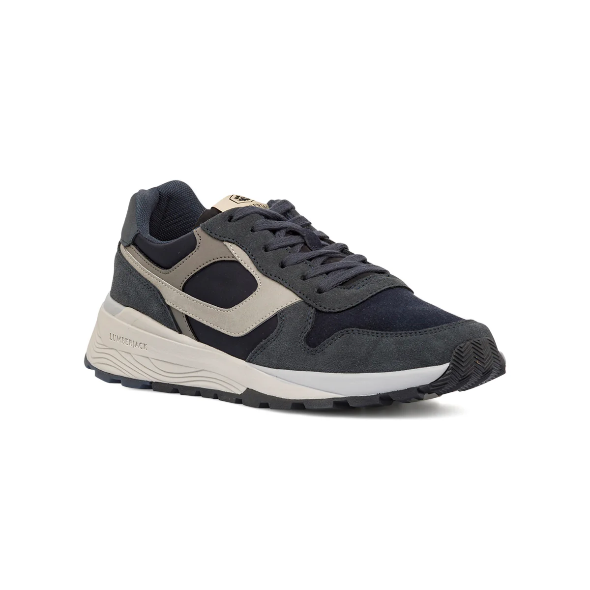 Sneakers casual da uomo blu con dettagli grigi Lumberjack - Image 2