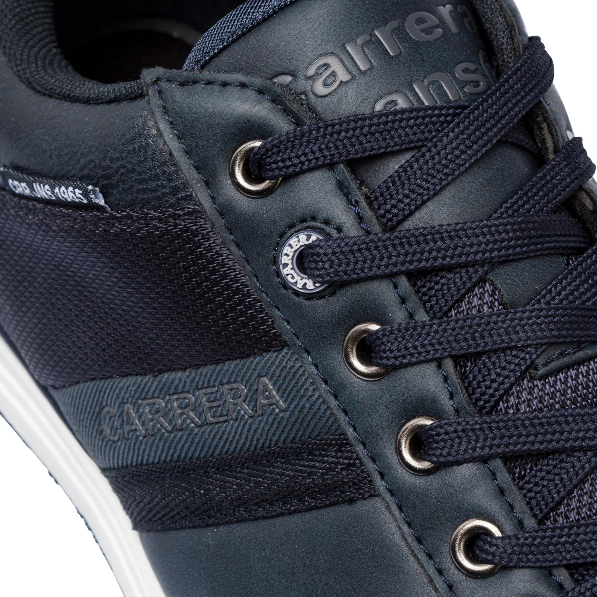 Sneakers casual da uomo blu con logo Carrera Jeans - Image 4