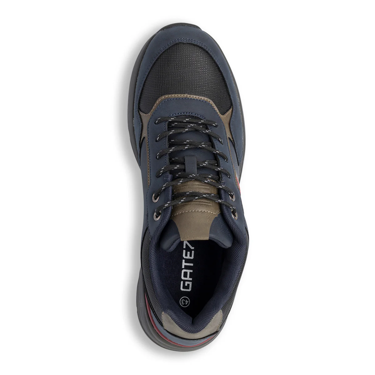 Sneakers casual da uomo blu Gate 76 - Image 5