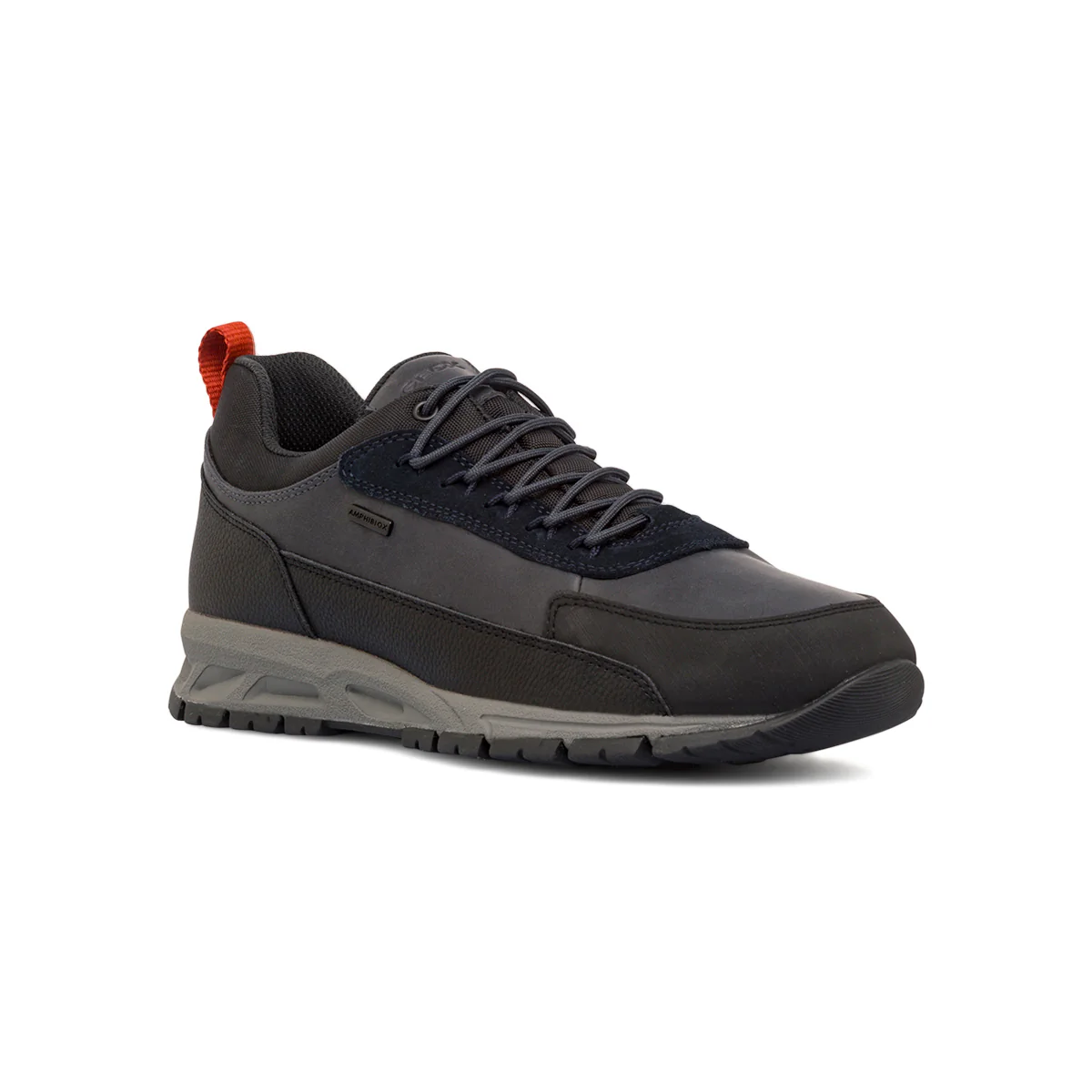 Sneakers casual da uomo blu navy con dettagli effetto scamosciato Geox - Image 2