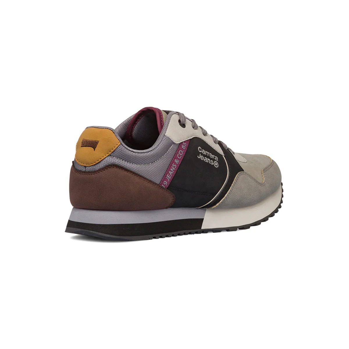 Sneakers casual da uomo grigie e nere con logo Carrera Jeans - Image 3