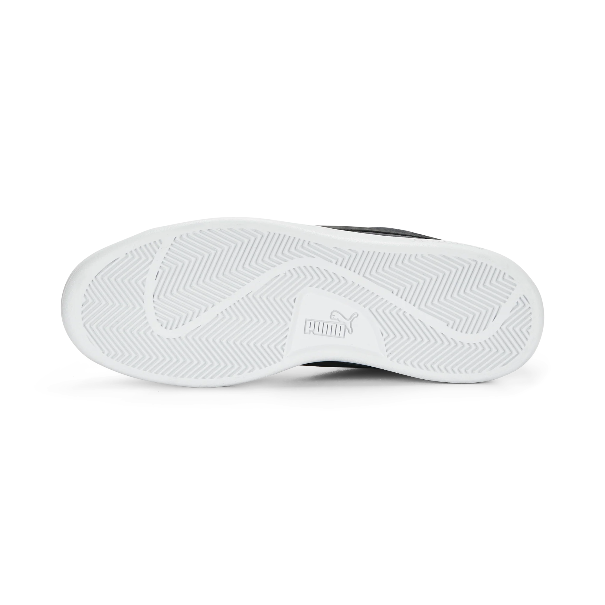 Sneakers casual da uomo in pelle scamosciata grigie e nere con logo Puma Smash 3.0 - Image 3
