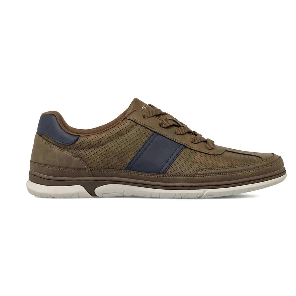 Sneakers casual da Uomo marroni con dettagli blu Riflessi Urbani