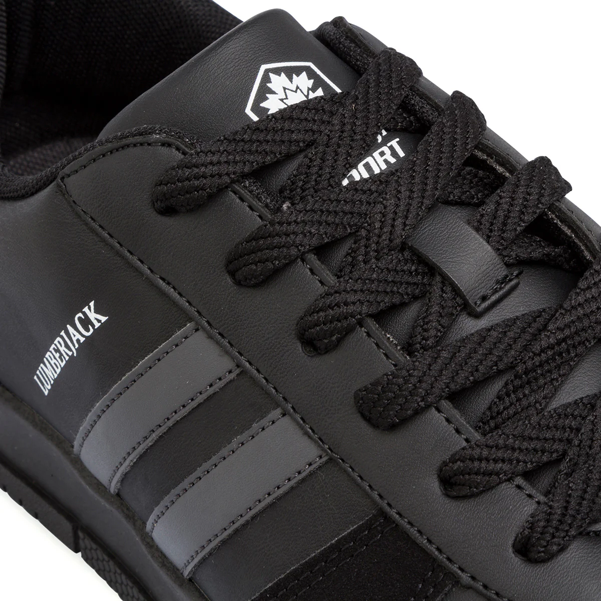 Sneakers casual da uomo nere con logo Lumberjack Klan - Image 5