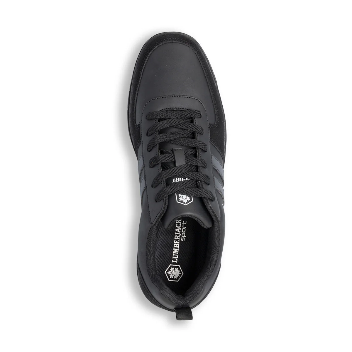 Sneakers casual da uomo nere con logo Lumberjack Klan - Image 6