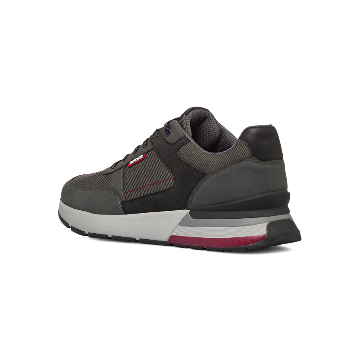 Sneakers casual grigie da uomo con logo Ducati - Image 3