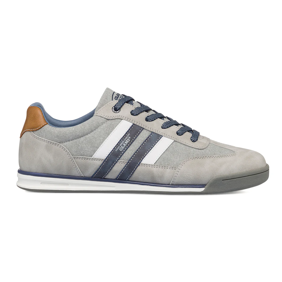 Sneakers casual grigie da uomo Glams