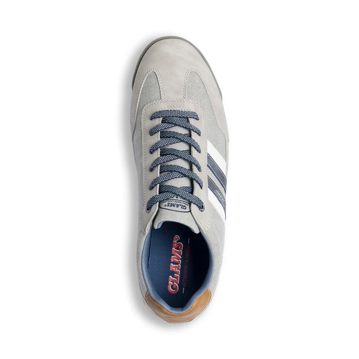 Sneakers casual grigie da uomo Glams - Image 4