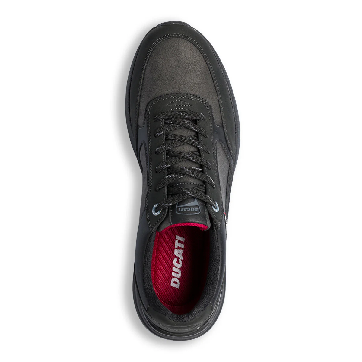 Sneakers casual nere da uomo con logo Ducati - Image 4