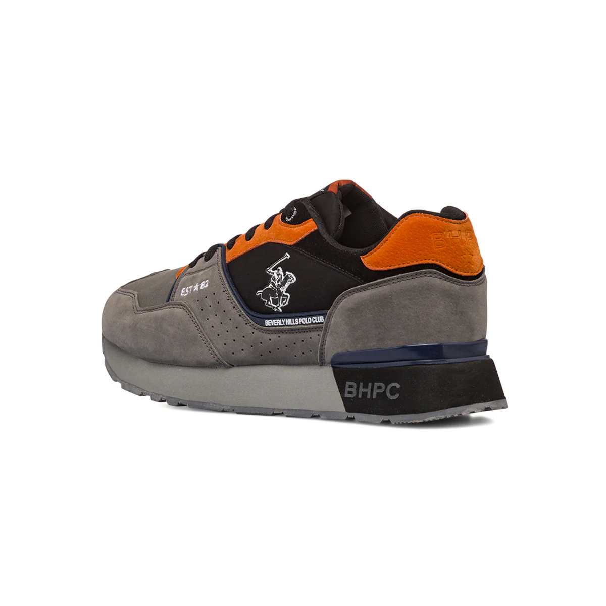 Sneakers casual nere e grige da uomo Beverly Hills Polo Club - Image 3