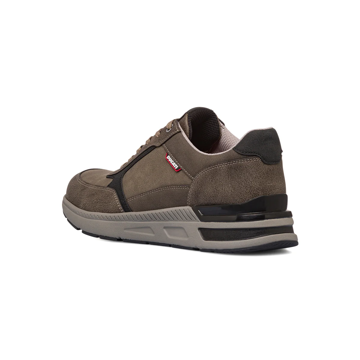 Sneakers casual taupe da uomo con logo Ducati - Image 3