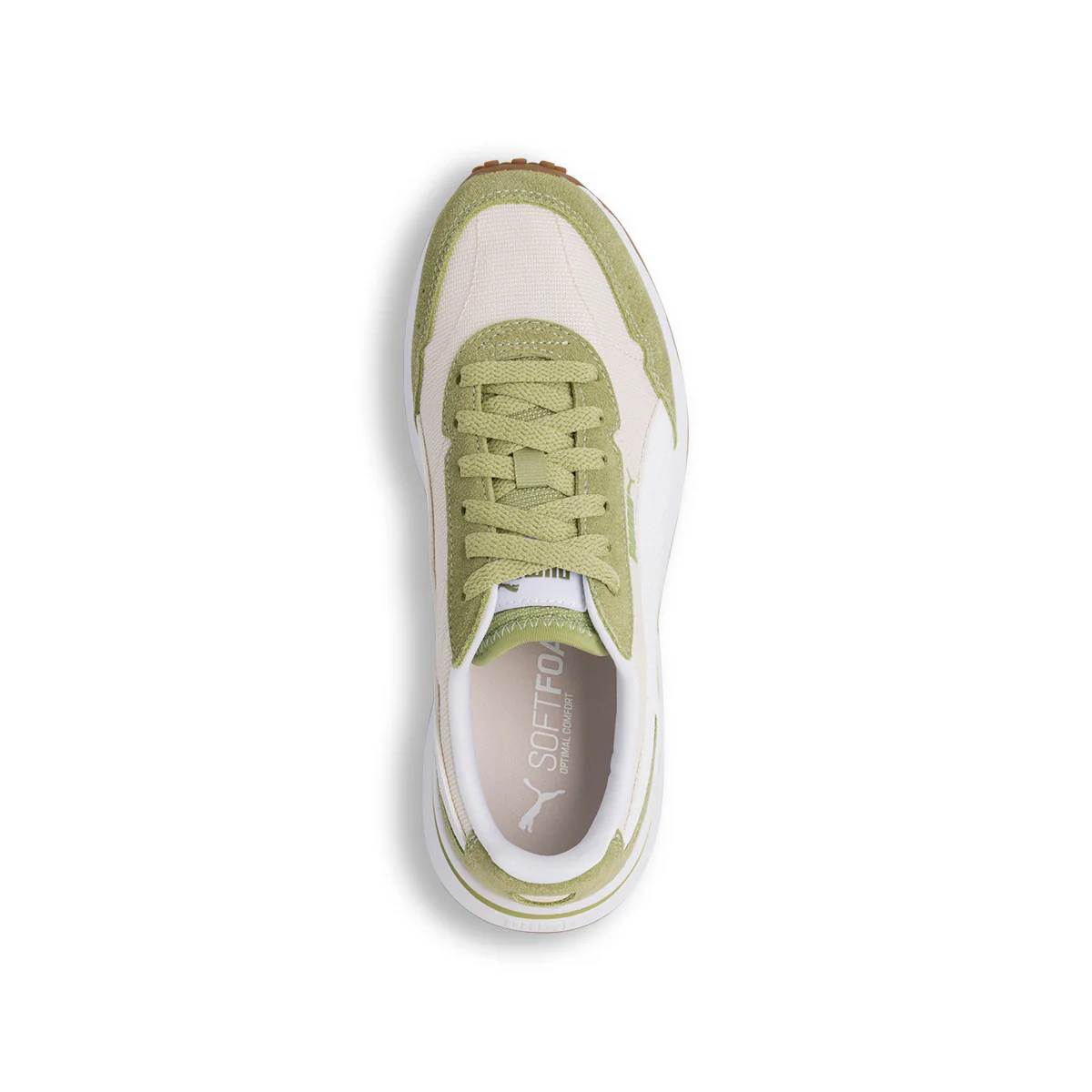 Sneakers casula da Donna verdi e bianche con logo Puma - Image 6