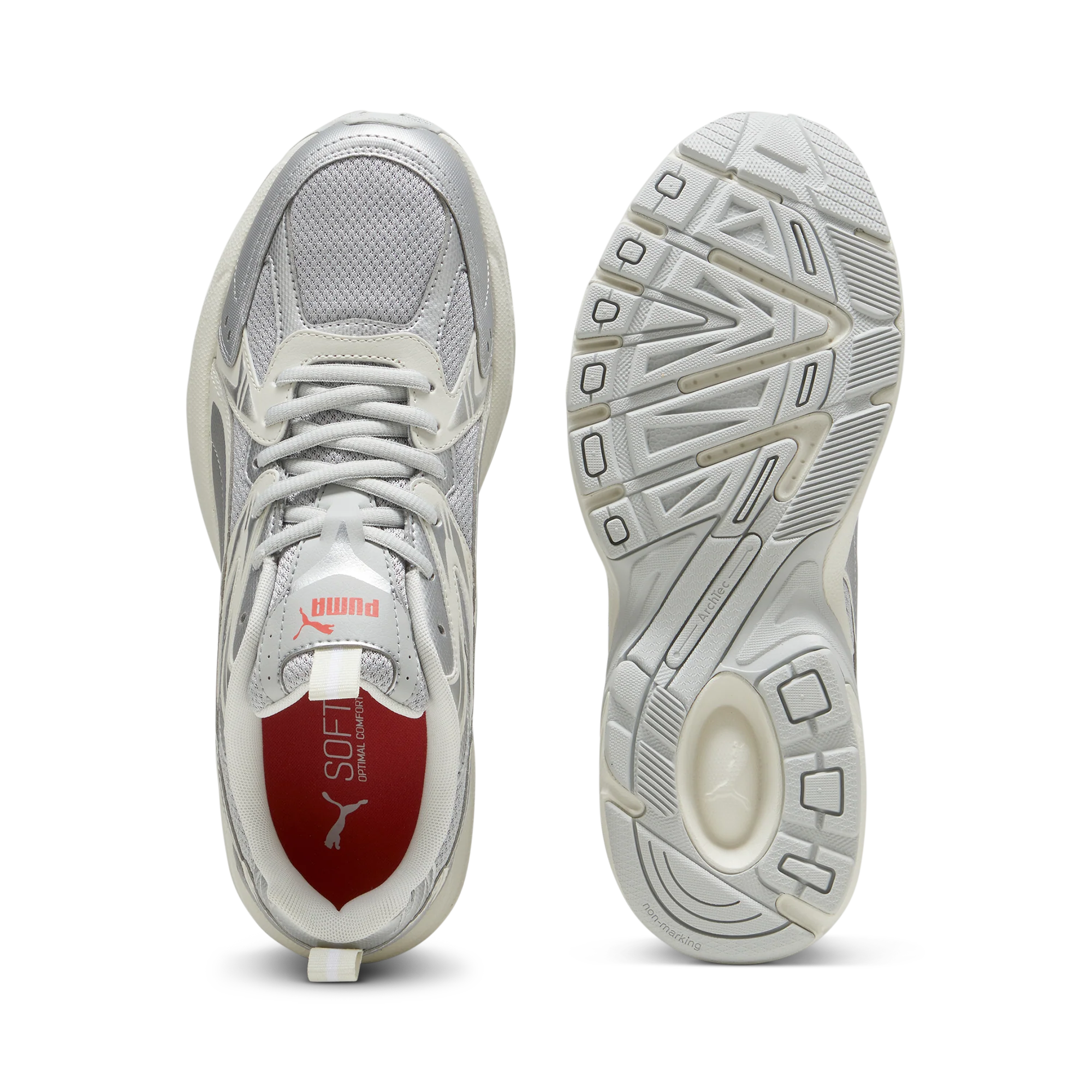 Sneakers Rétro chunky grigie da donna Puma Milenio Tech - Image 4