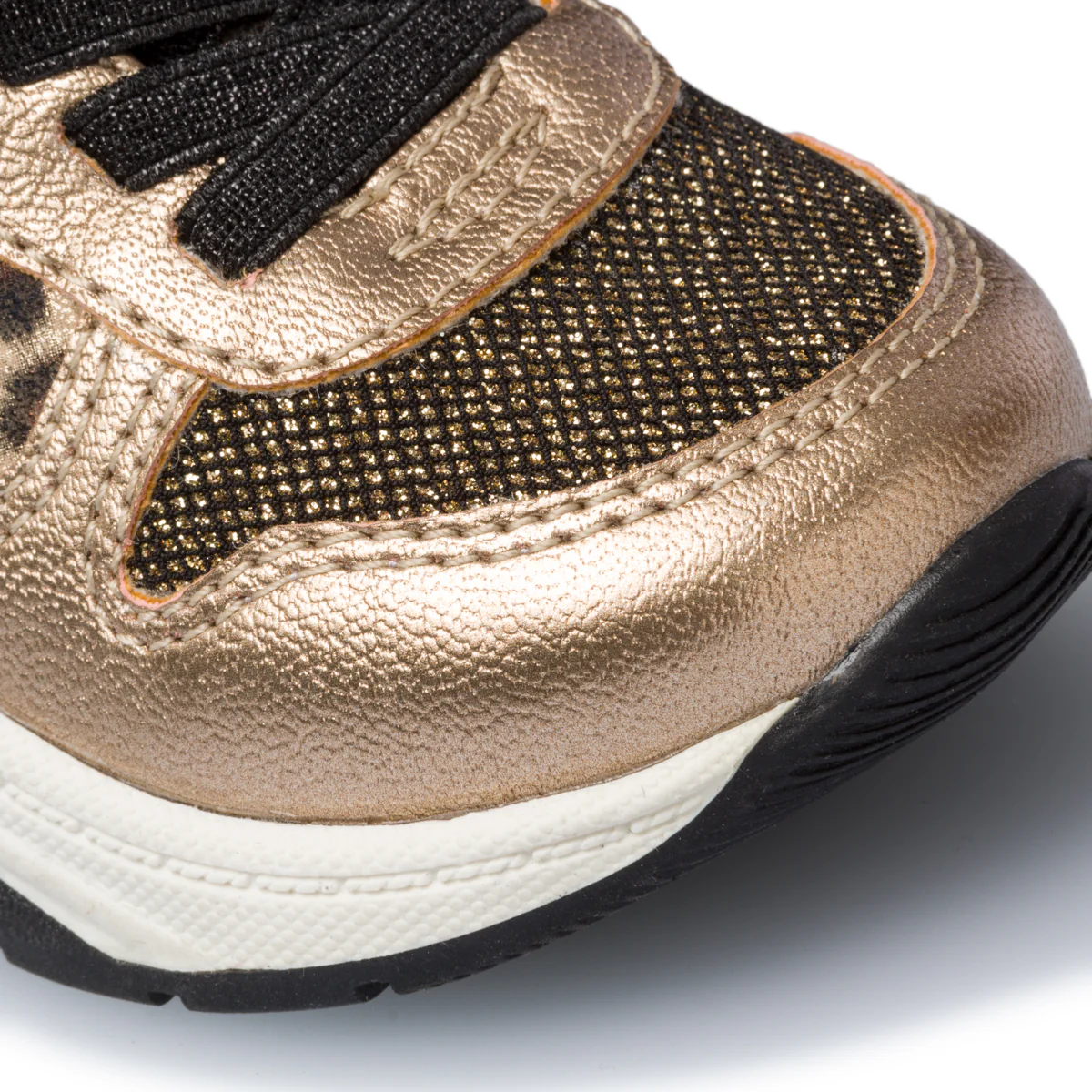 Sneakers color oro con stampa animalier Le scarpe di Alice - Image 5