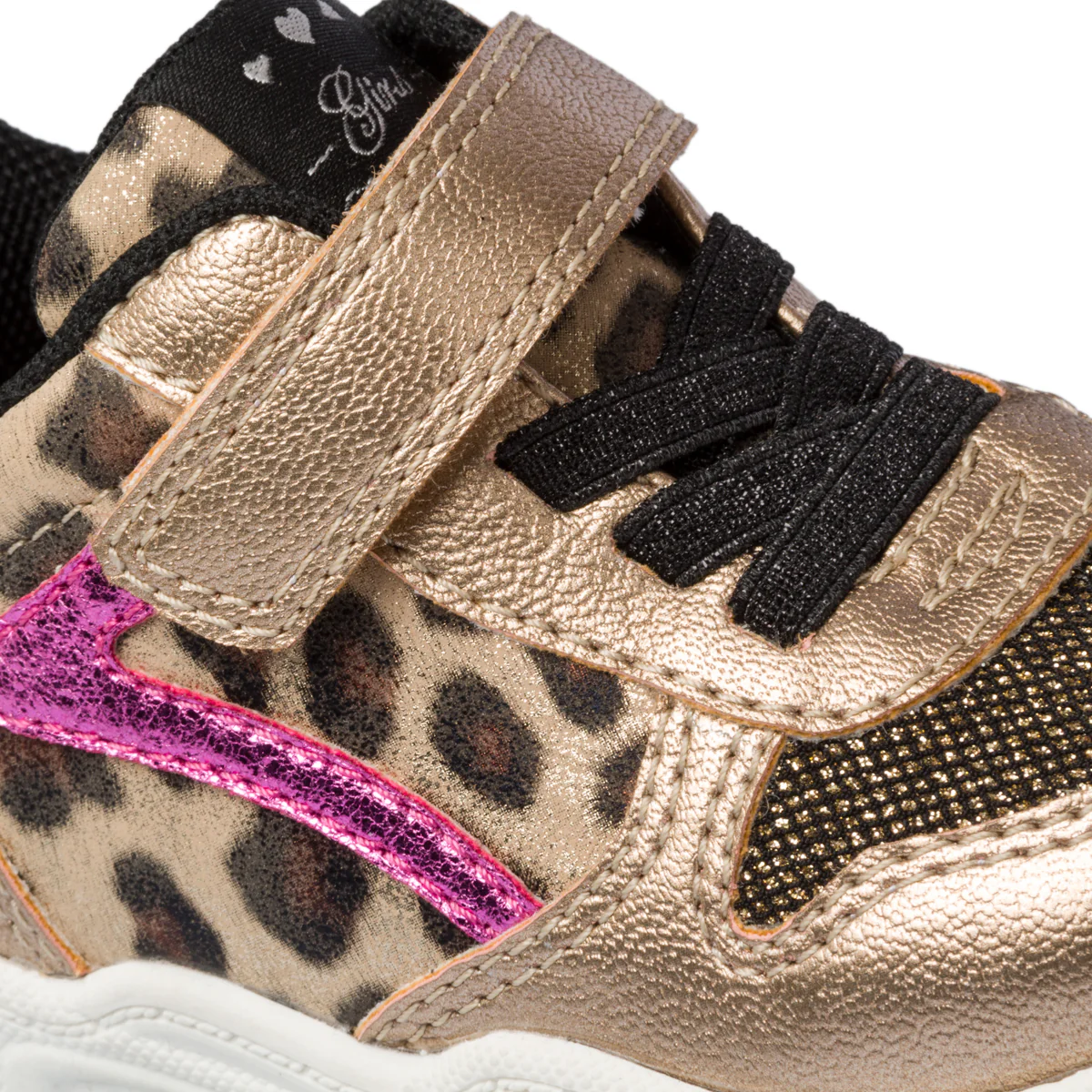 Sneakers color oro con stampa animalier Le scarpe di Alice - Image 6