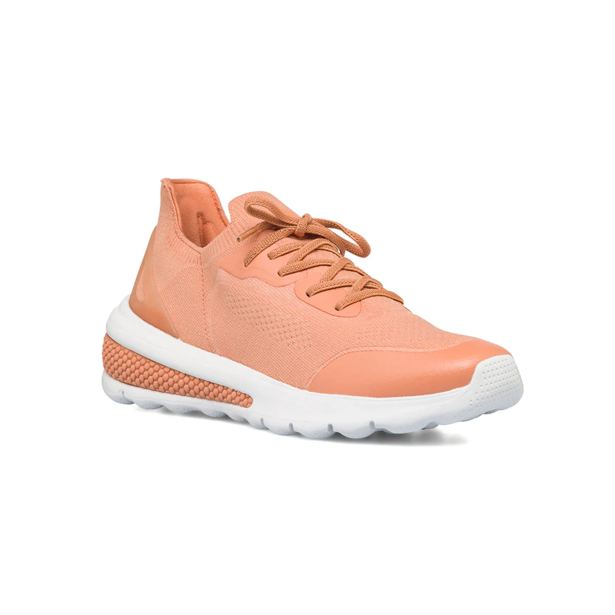 Sneakers color pesca da donna in tessuto knit Geox Spherica Actif - Image 2