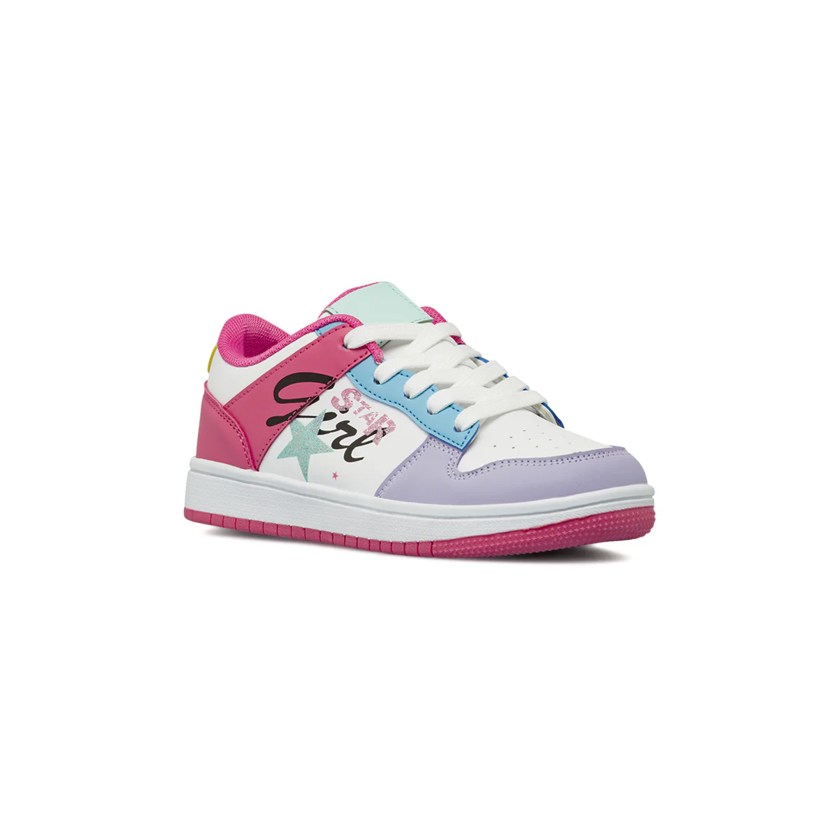 Sneakers colorate da Ragazza lilla e rosa e stampe Dieci Baci - Image 2