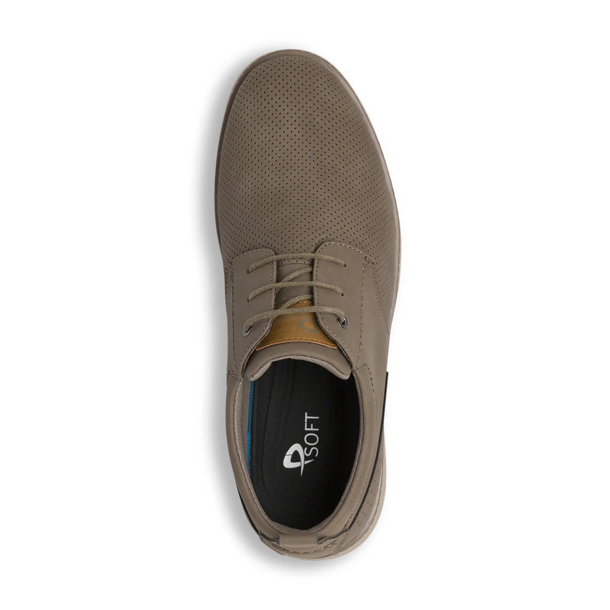 Sneakers comfort da Uomo taupe con tomaia effetto traforato P Soft - Image 5