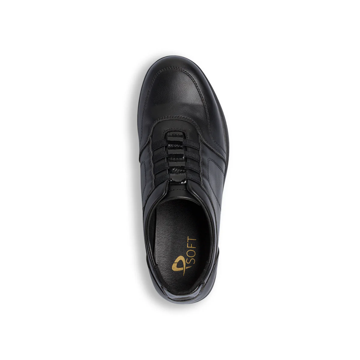 Sneakers comfort nere da Donna con lacci P Soft - Image 5