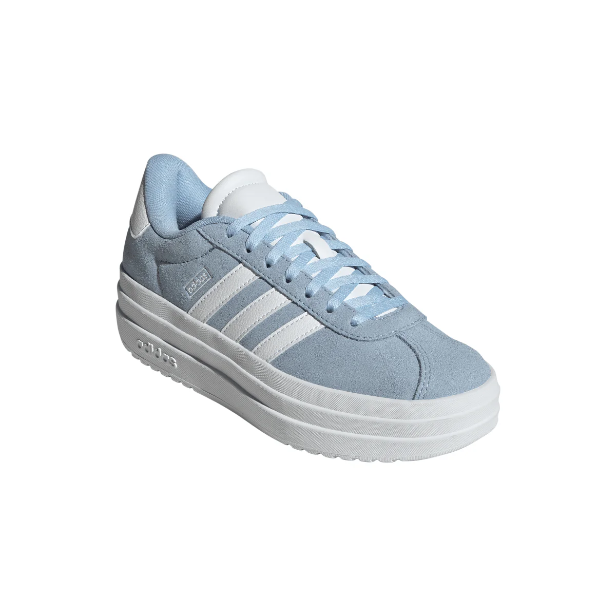 Sneakers con suola platform azzurre da Ragazza VL COURT BOLD adidas - Image 4