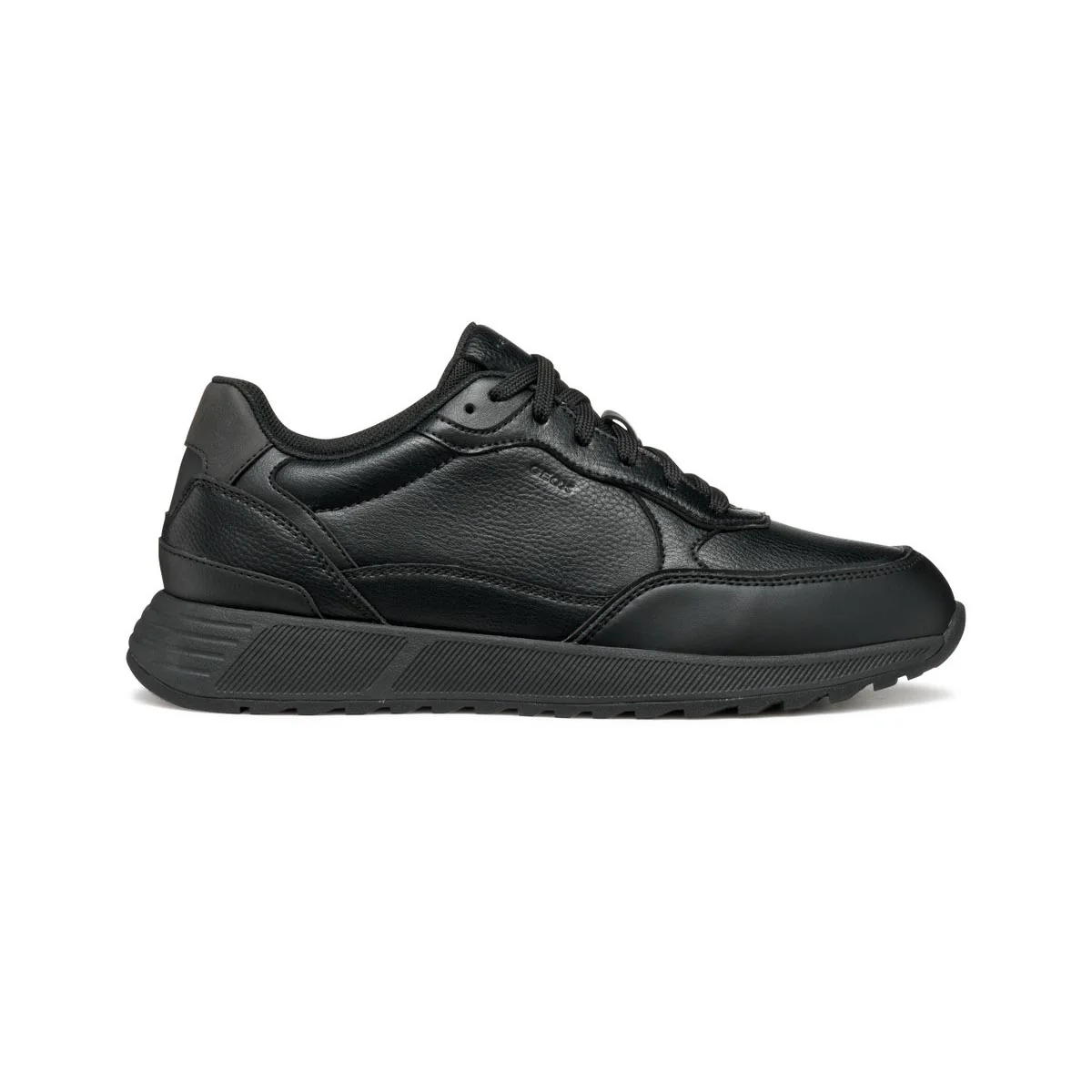 Sneakers con suola traspiranti da Uomo nere Geox in Pelle