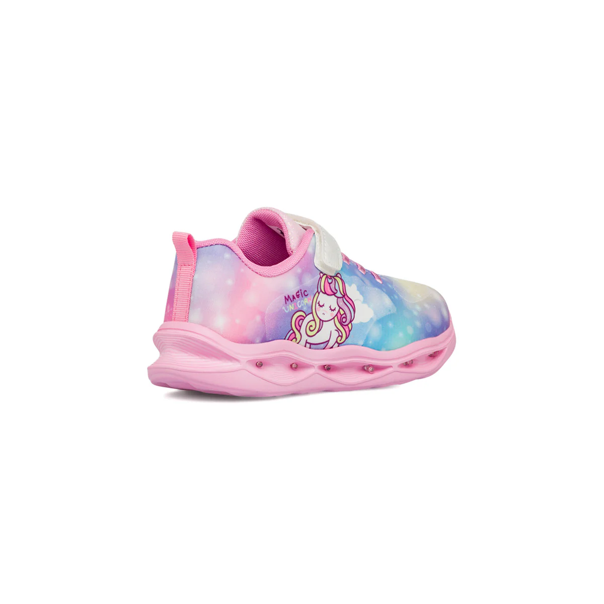 Sneakers con unicorno rosa da bambina con Luci nella suola Unicorno - Image 3