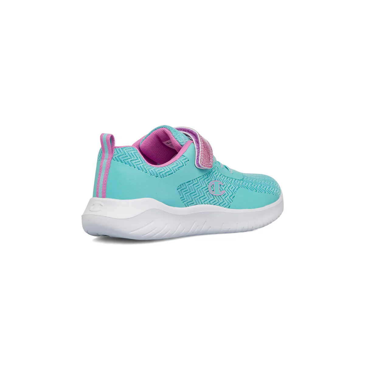 Sneakers da bambina azzurre e rosa con dettaglio glitter Champion Softy Evolve G PS - Image 3