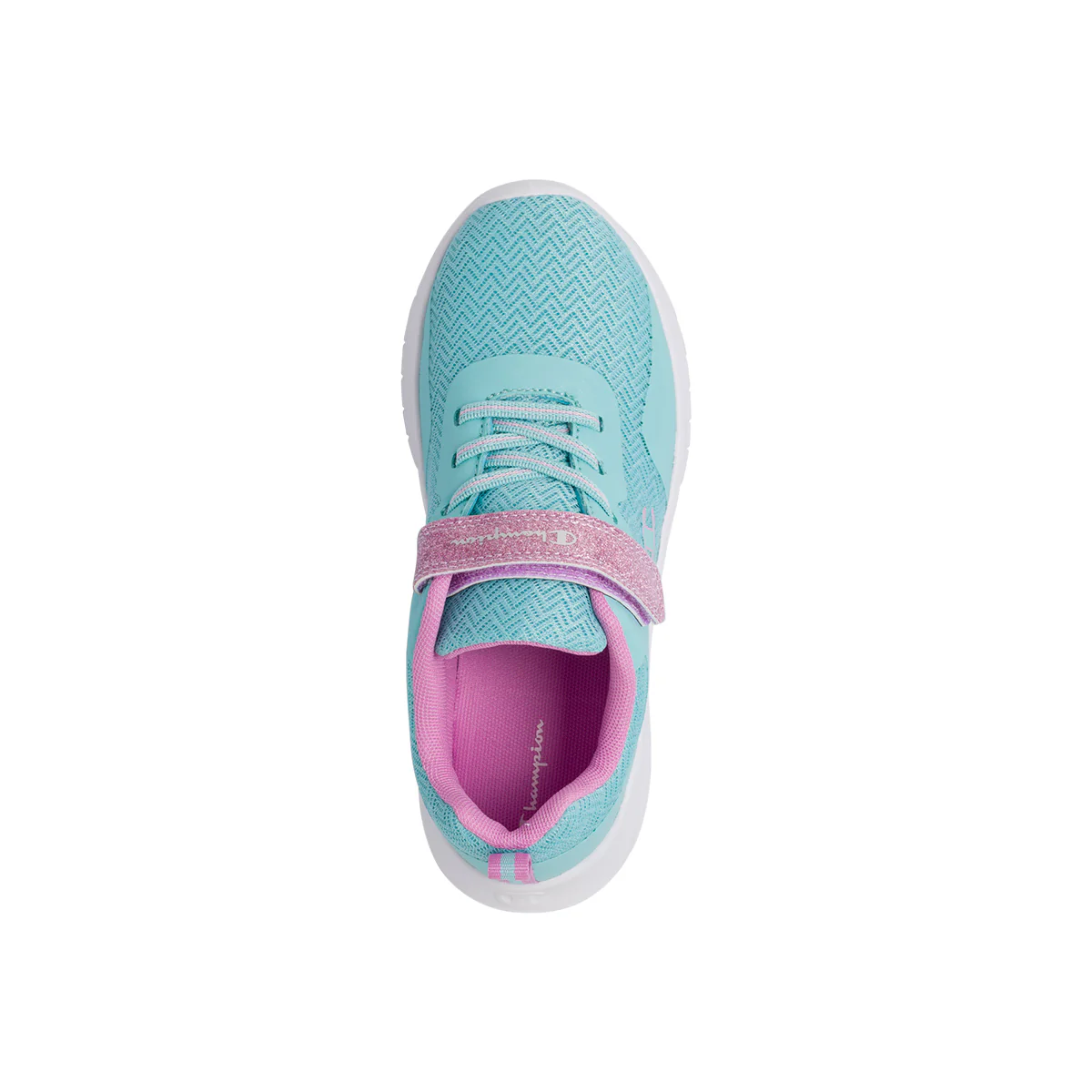 Sneakers da bambina azzurre e rosa con dettaglio glitter Champion Softy Evolve G PS - Image 5