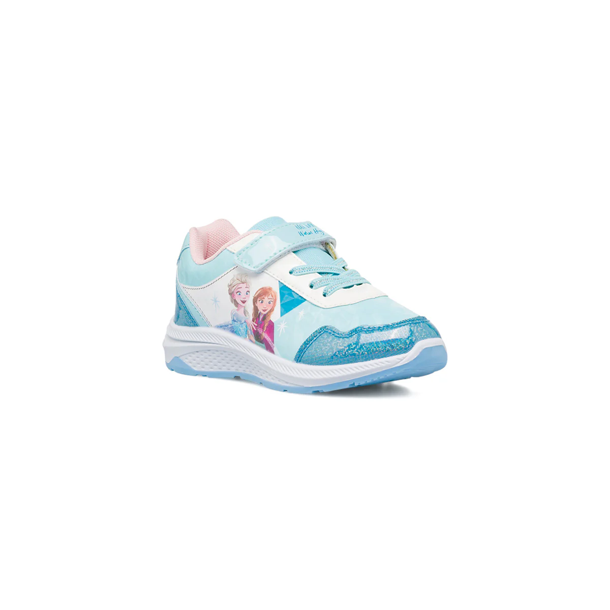 Sneakers da bambina azzurre e stampa Frozen - Image 2
