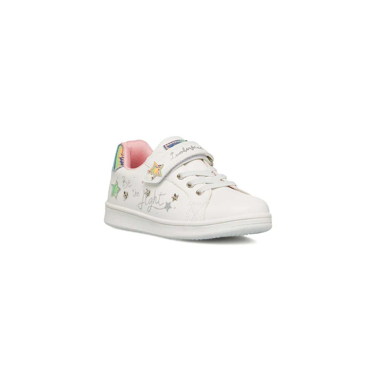 Sneakers da bambina bianche con dettagli glitter e stelle Lumberjack - Image 2